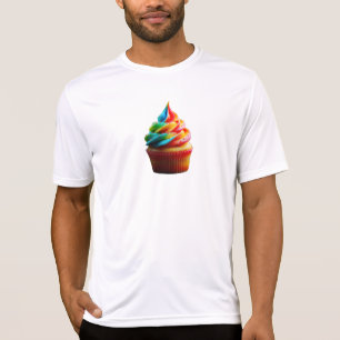 SlipperyJoe's oogverblindende regenboogcupcake wer T-shirt