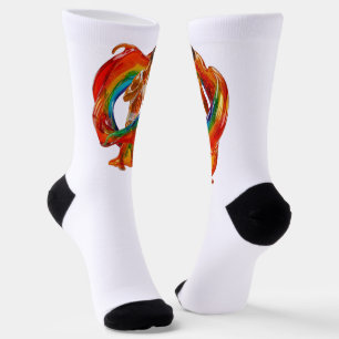SlipperyJoe's opvallende moderne Pride-thema mascu Sokken