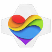 SlipperyJoe's orgueillement coeur courbes forme 3D (Plat)