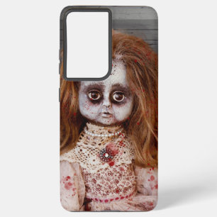 SlipperyJoe's oude pop Happy Halloween kreepy bloo Samsung Galaxy Hoesje
