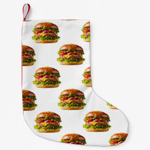 SlipperyJoe's overdonderende gestapelde hamburger Kleine Kerstsok