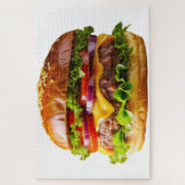 SlipperyJoe's overdonderende gestapelde hamburger  Legpuzzel (Verticaal)