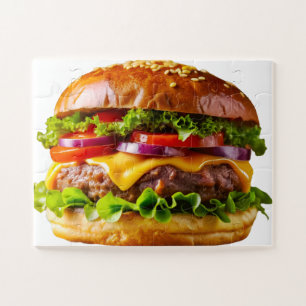 SlipperyJoe's overdonderende gestapelde hamburger Legpuzzel