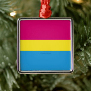 SlipperyJoe's panseksuele pride vlag Metalen Ornament