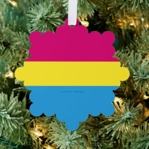 SlipperyJoe's panseksuele pride vlag Ornament Kaart