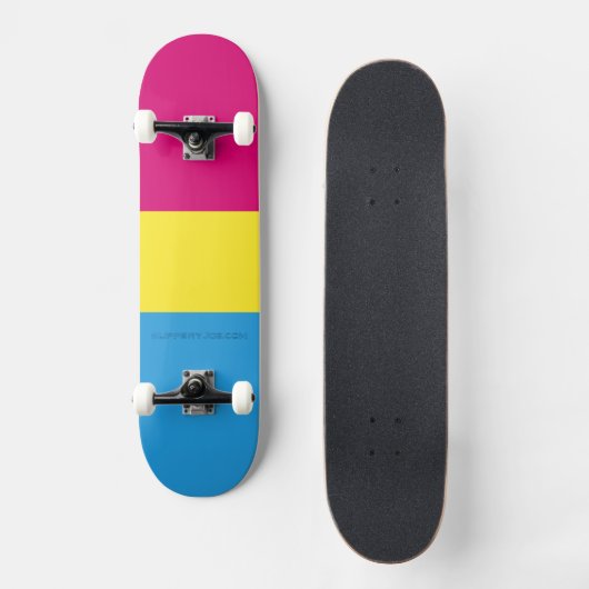 SlipperyJoe's panseksuele pride vlag Skateboard (Voorkant)