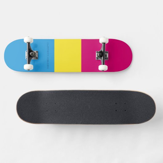 SlipperyJoe's panseksuele pride vlag Skateboard (Horizontaal)