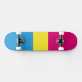 SlipperyJoe's panseksuele pride vlag Skateboard (Horizontaal)