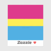 SlipperyJoe's panseksuele pride vlag Sticker (Vel)