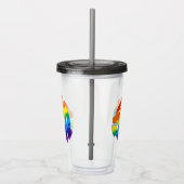 SlipperyJoe's plastic 45 RPM-recordadaptervibran Acryl Drinkbeker (Rechts)