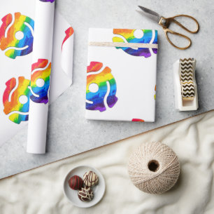 SlipperyJoe's plastic 45 RPM-recordadaptervibran Cadeaupapier