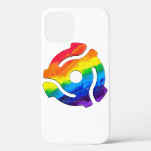 SlipperyJoe's plastic 45 RPM-recordadaptervibran iPhone 12 Pro Hoesje