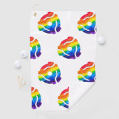 SlipperyJoe's plastic 45 RPM-recordadaptervibran Golfhanddoek (Insitu)