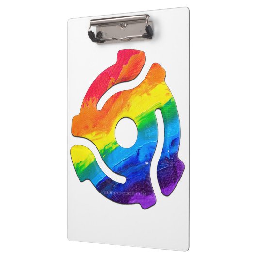 SlipperyJoe's plastic 45 RPM-recordadaptervibran Klembord (Links)