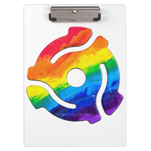 SlipperyJoe's plastic 45 RPM-recordadaptervibran Klembord (Voorkant)