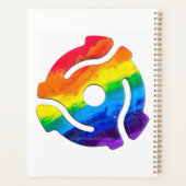 SlipperyJoe's plastic 45 RPM-recordadaptervibran Planner (Achterkant)