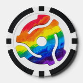 SlipperyJoe's plastic 45 RPM-recordadaptervibran Poker Chips (Voorkant)