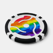 SlipperyJoe's plastic 45 RPM-recordadaptervibran Poker Chips (Enkel)