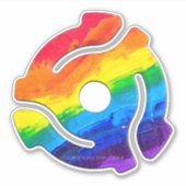 SlipperyJoe's plastic 45 RPM-recordadaptervibran Sticker (Voorkant)