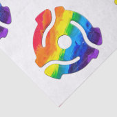 SlipperyJoe's plastic 45 RPM-recordadaptervibran Tissuepapier (Detail)