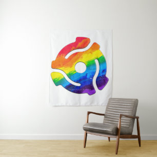 SlipperyJoe's plastic 45 RPM-recordadaptervibran Wandkleed