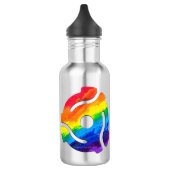 SlipperyJoe's plastic 45 RPM-recordadaptervibran Waterfles (Links)