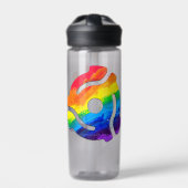 SlipperyJoe's plastic 45 RPM-recordadaptervibran Waterfles (Voorkant)