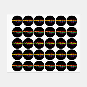 SlipperyJoe's pluim van regenboogenergie damp ving Labels
