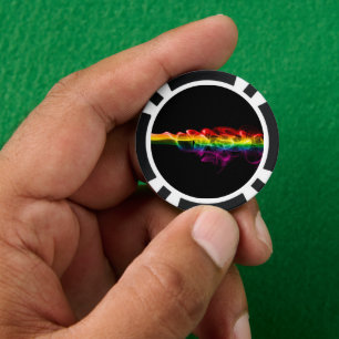 SlipperyJoe's pluim van regenboogenergie damp ving Poker Chips