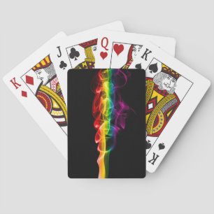 SlipperyJoe's pluim van regenboogenergie damp ving Pokerkaarten