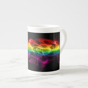 SlipperyJoe's pluim van regenboogenergie damp ving Porselein Kop