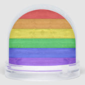 SlipperyJoe's pride wooden flag horizontal rainbow (Arrière)