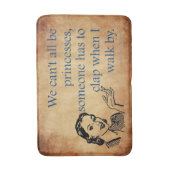 SlipperyJoe's Prinses klap lopen grappig jaren 50  Badmat (Voorkant Verticaal)