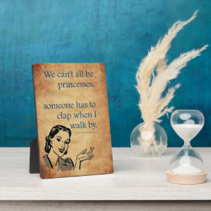 SlipperyJoe's Prinses klap lopen grappig jaren 50  Fotoplaat