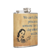 SlipperyJoe's Prinses klap lopen grappig jaren 50 Heupfles (Rechts)