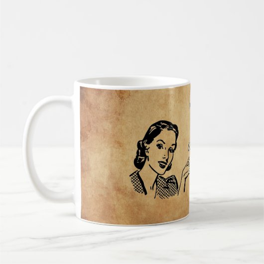 SlipperyJoe's Prinses klap lopen grappig jaren 50  Koffiemok (Links)