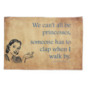 SlipperyJoe's Prinses klap lopen grappig jaren 50  Kussensloop (Achterkant)