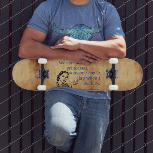 SlipperyJoe's Prinses klap lopen grappig jaren 50  Skateboard