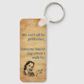 SlipperyJoe's Prinses klap lopen grappig jaren 50 Sleutelhanger (Achterkant)