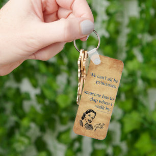 SlipperyJoe's Prinses klap lopen grappig jaren 50  Sleutelhanger