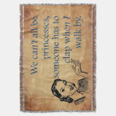 SlipperyJoe's prinsessen klappen vintage poster re Deken (Voorkant Verticaal)