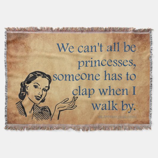 SlipperyJoe's prinsessen klappen vintage poster re Deken (Voorkant)