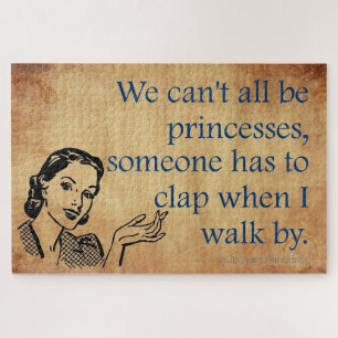 SlipperyJoe's prinsessen klappen vintage poster re Legpuzzel