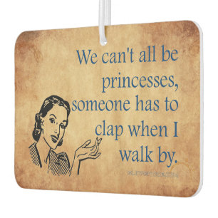 SlipperyJoe's prinsessen klappen vintage poster re Luchtverfrisser