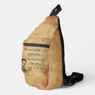SlipperyJoe's prinsessen klappen vintage poster re Sling Bag
