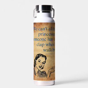 SlipperyJoe's prinsessen klappen vintage poster re Waterfles