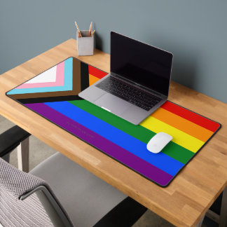 SlipperyJoe's Progress Pride-vlag zes klassieke ho Bureaumat