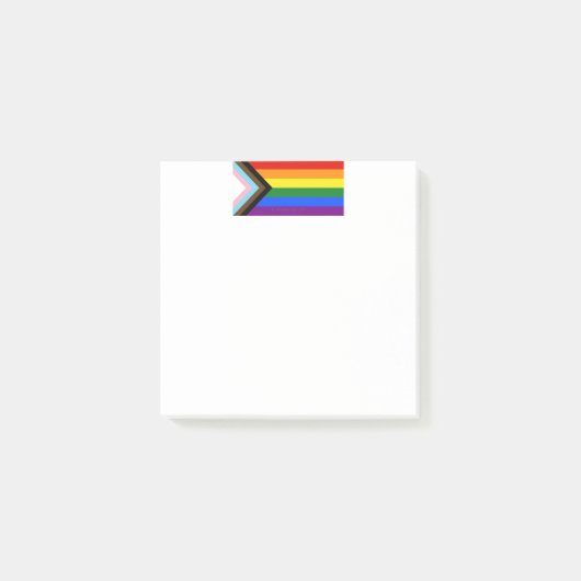 SlipperyJoe's Progress Pride-vlag zes klassieke ho Post-it® Notes (Voorkant)