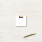 SlipperyJoe's Progress Pride-vlag zes klassieke ho Post-it® Notes (Op bureau)