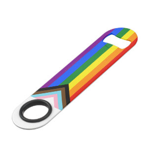 SlipperyJoe's Progress Pride-vlag zes klassieke ho Speed Flessenopener